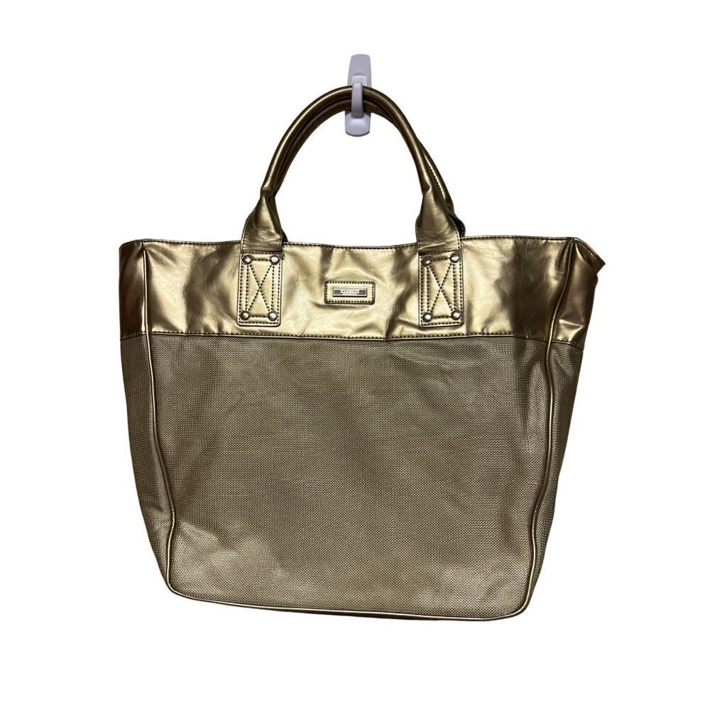 Versace Gold Mesh Lined Tote Bag Handbag Women's Medium Size